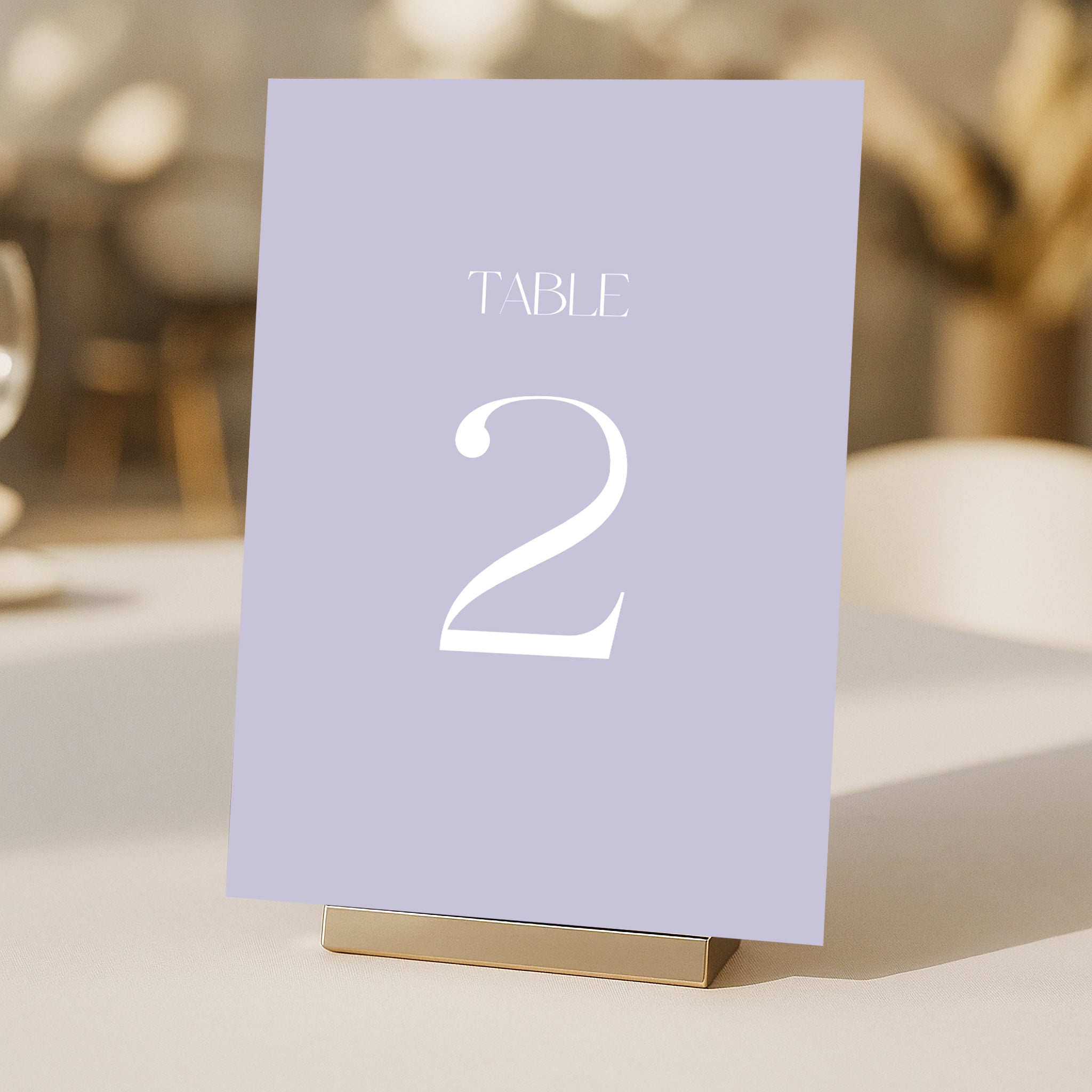 Cigatte Acrylic Table Number