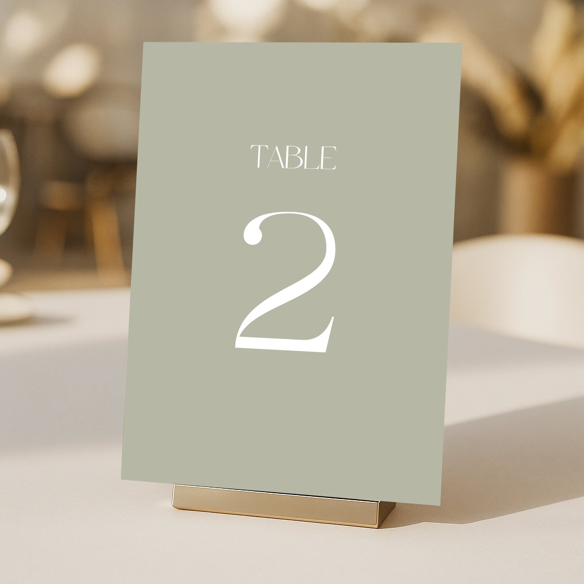 Cigatte Acrylic Table Number