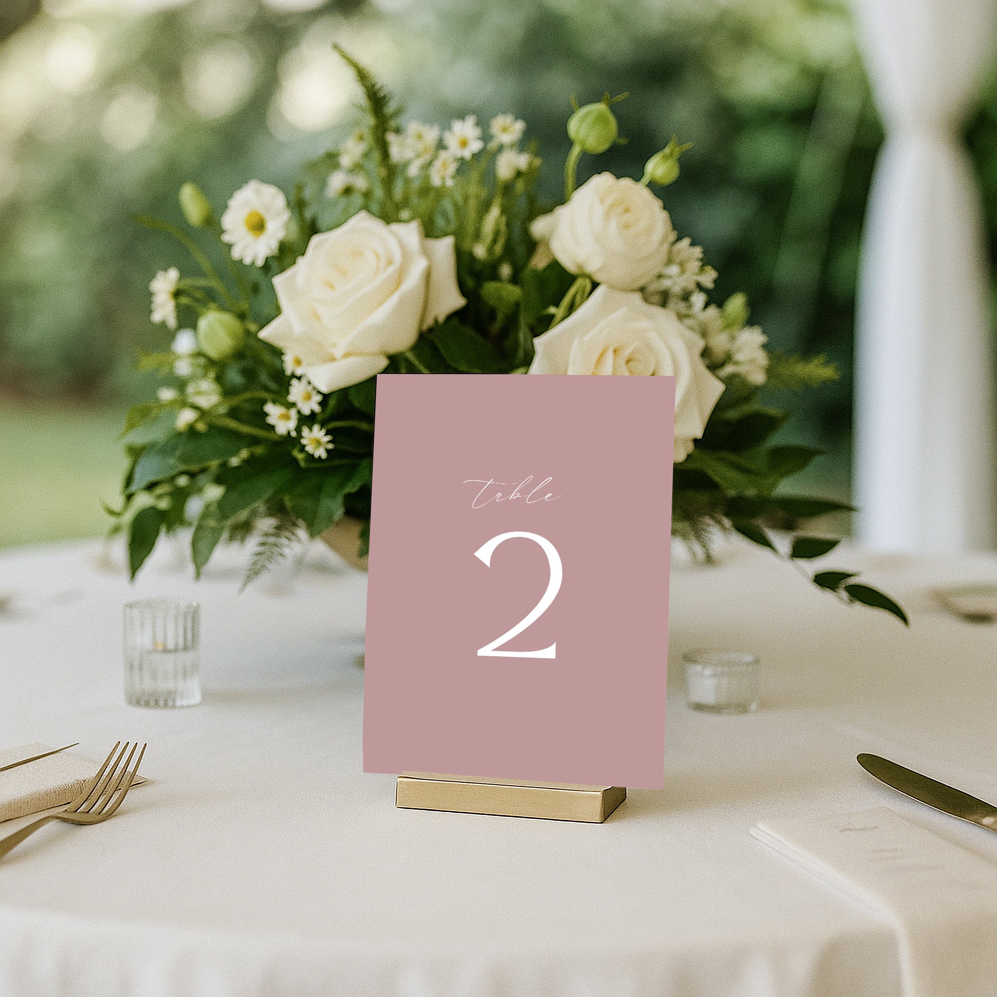 Flavinda Acrylic Table Numbers