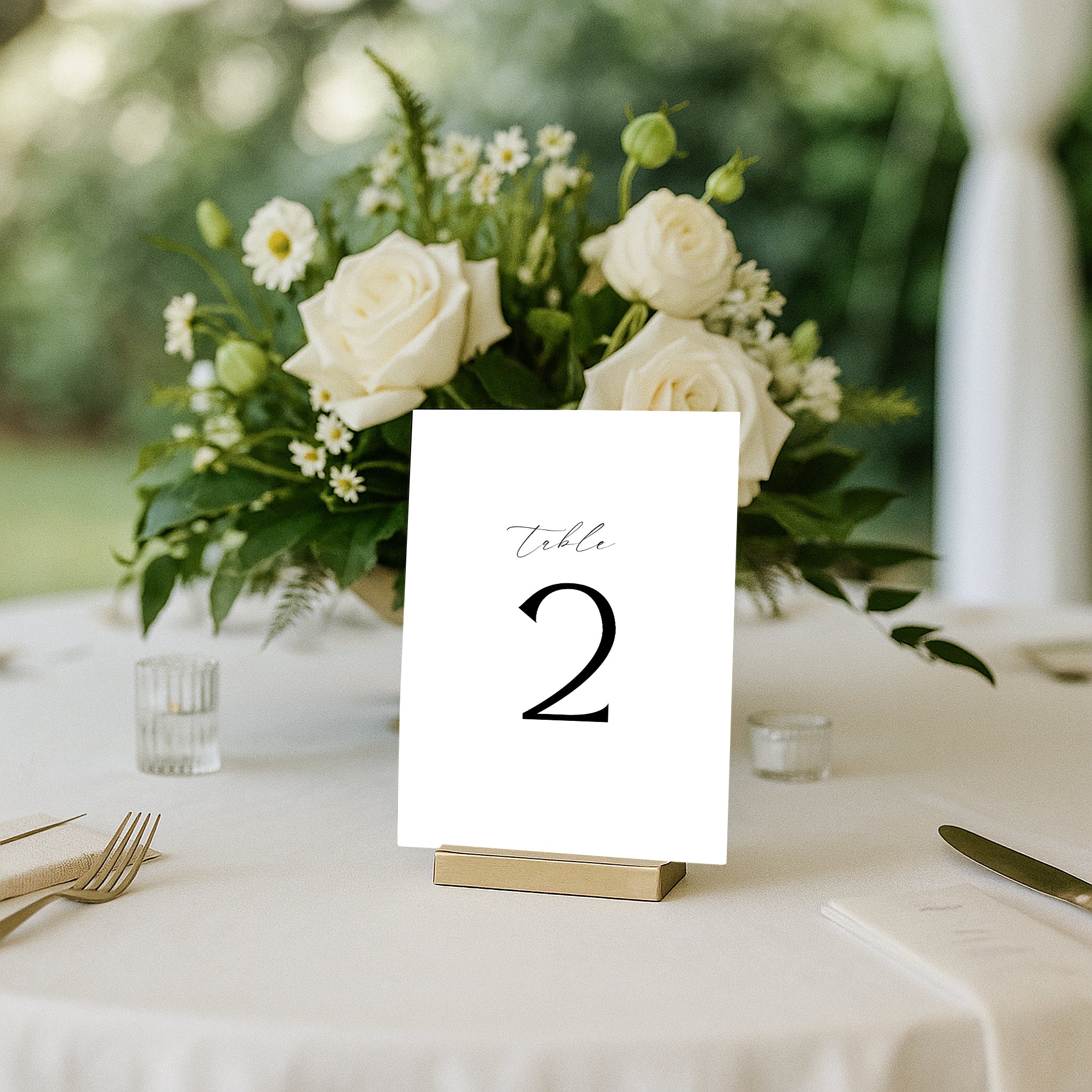 Flavinda Acrylic Table Numbers