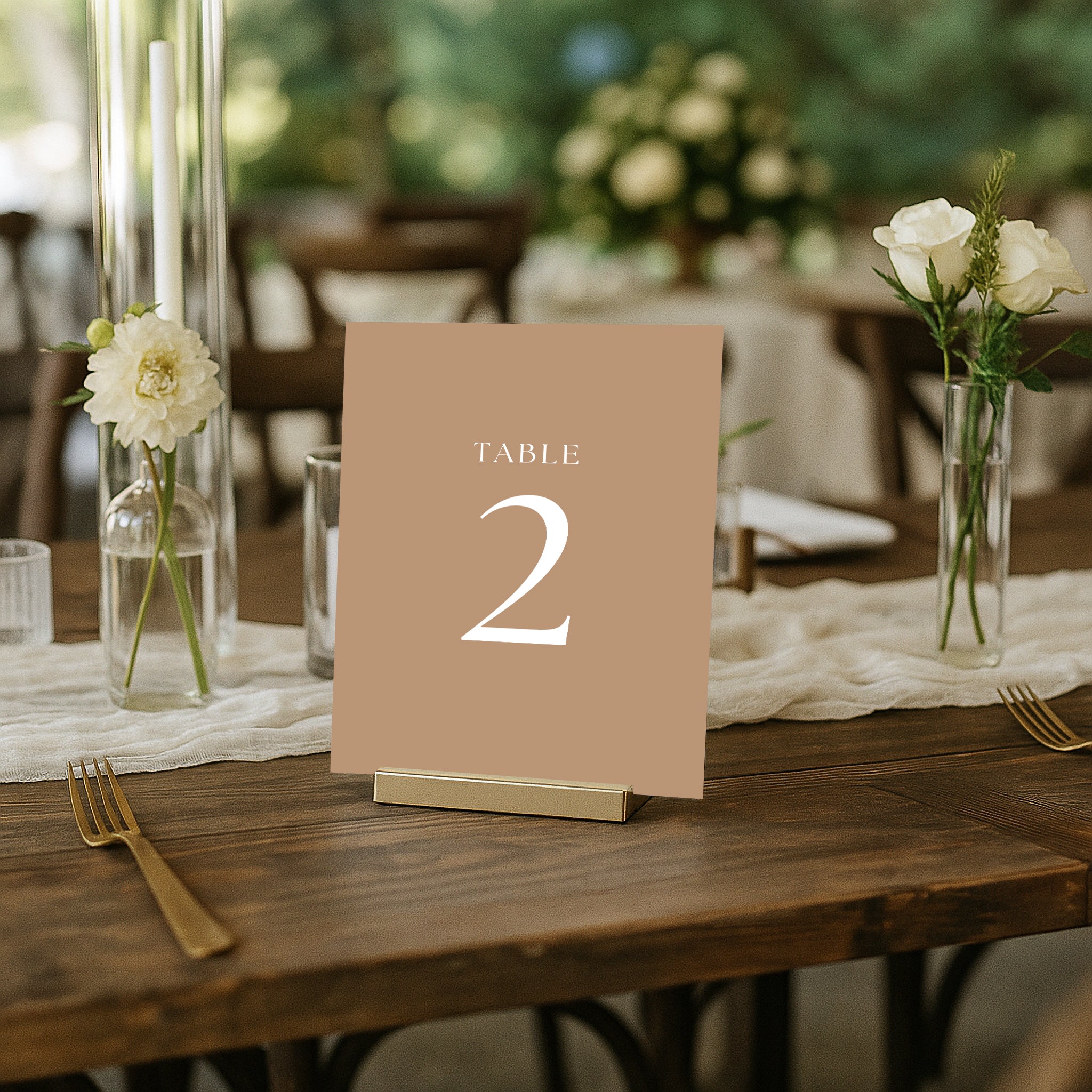 The Seasons Acrylic Table Numbers