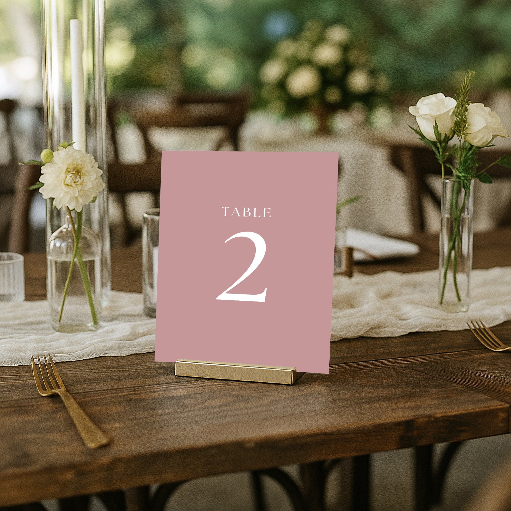 The Seasons Acrylic Table Numbers