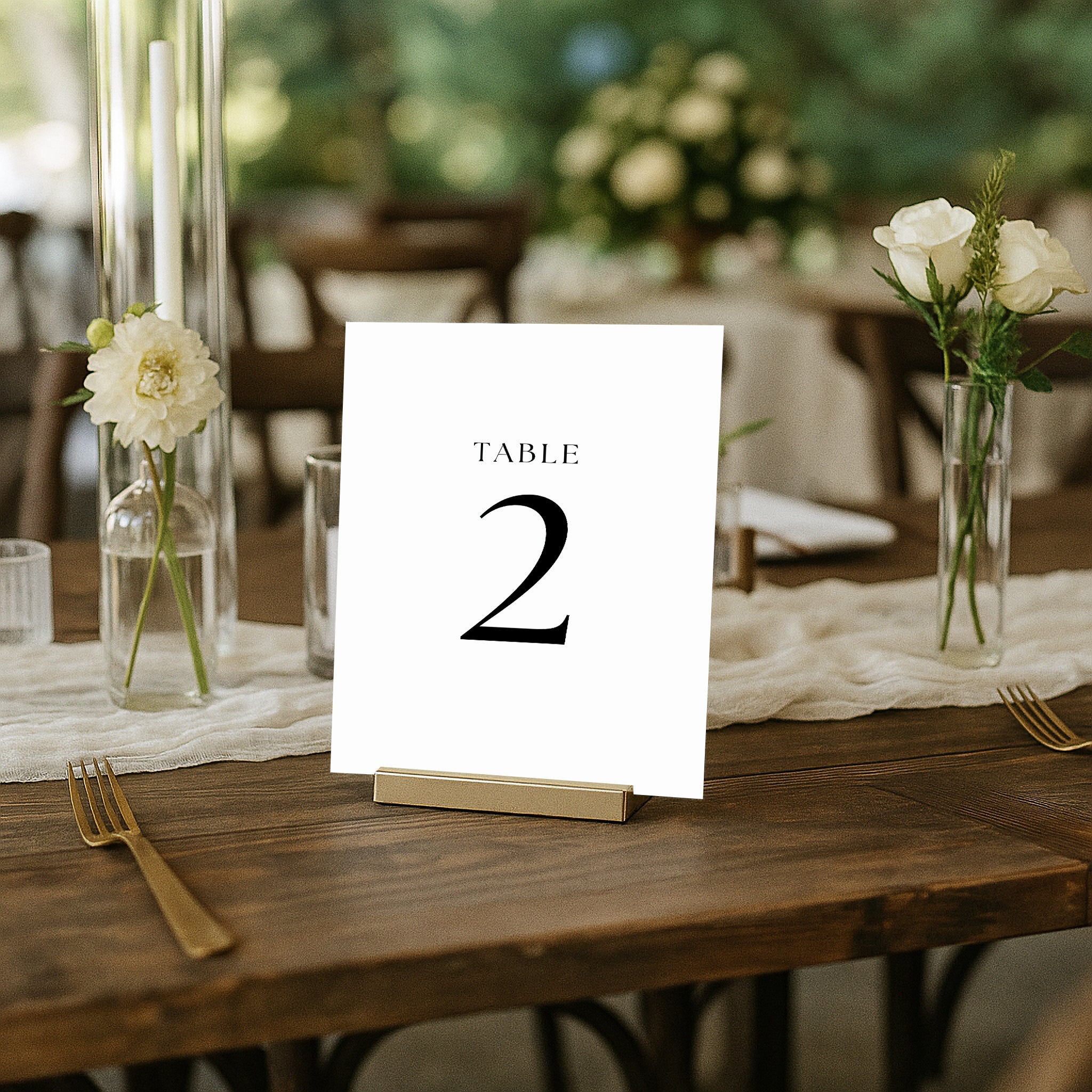 The Seasons Acrylic Table Numbers