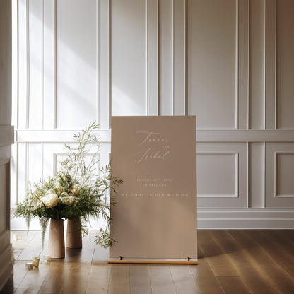 Flavinda Acrylic Welcome Sign