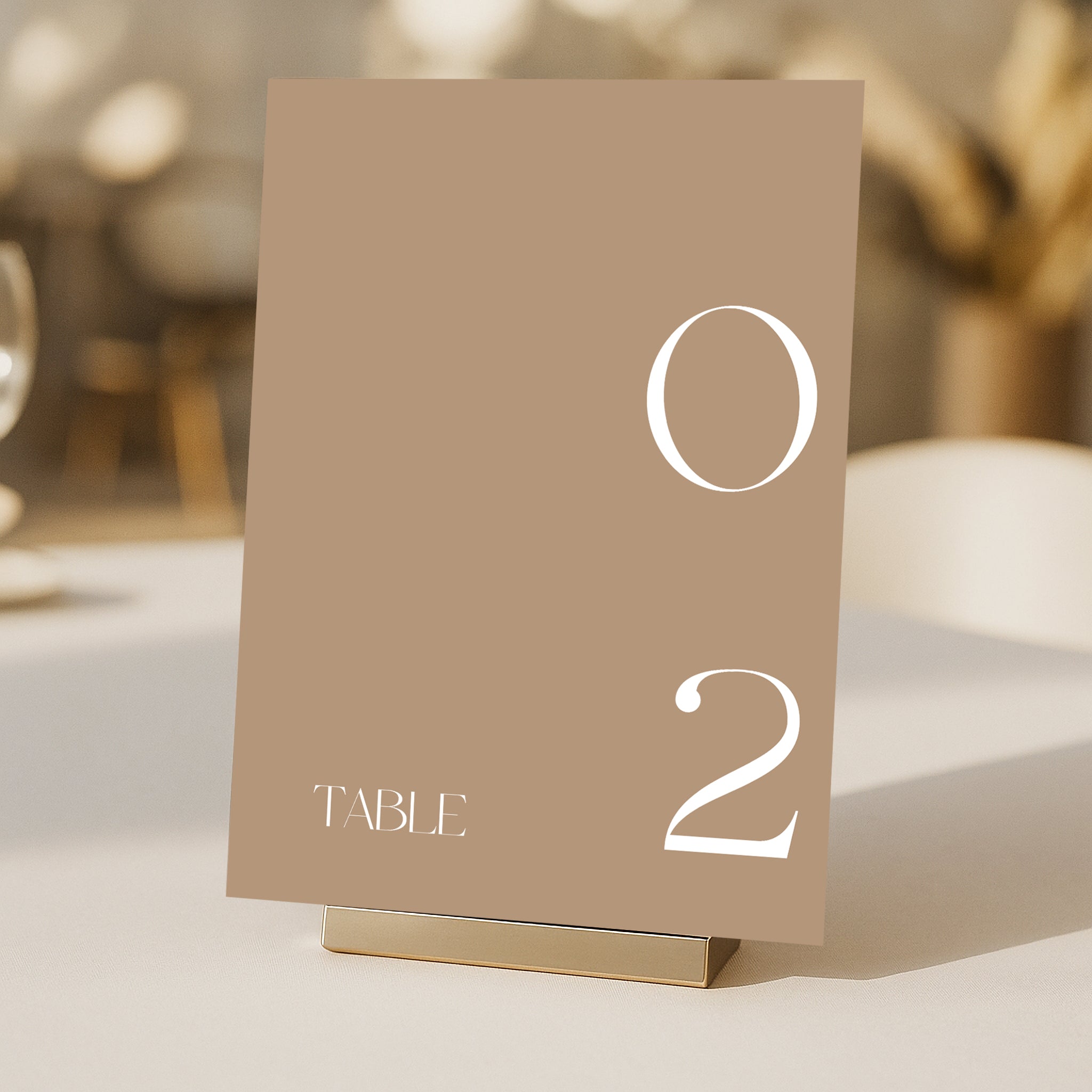 Cigatte Acrylic Table Number