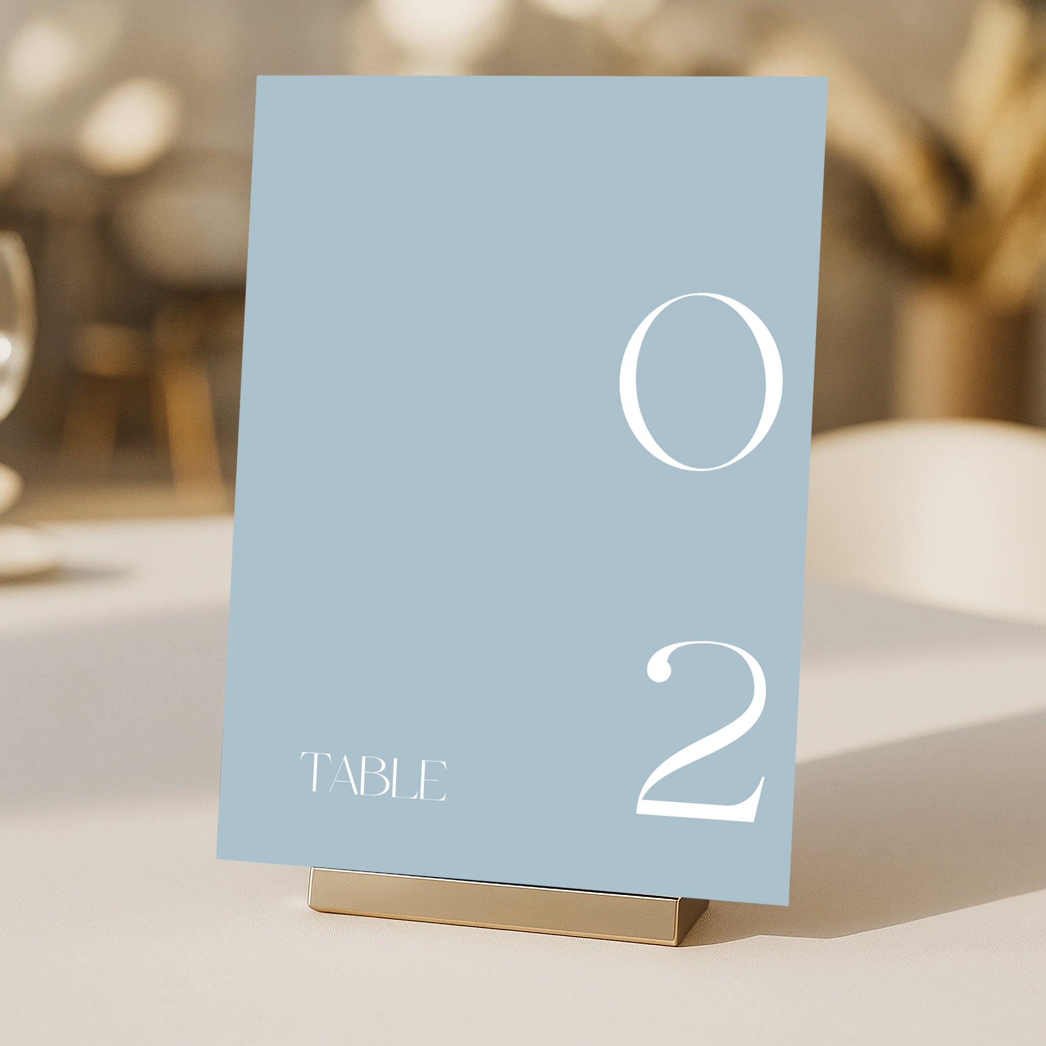 Cigatte Acrylic Table Number