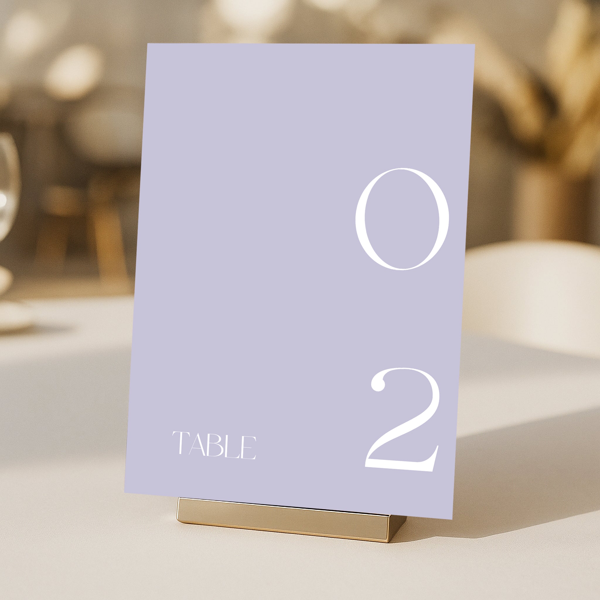 Cigatte Acrylic Table Number