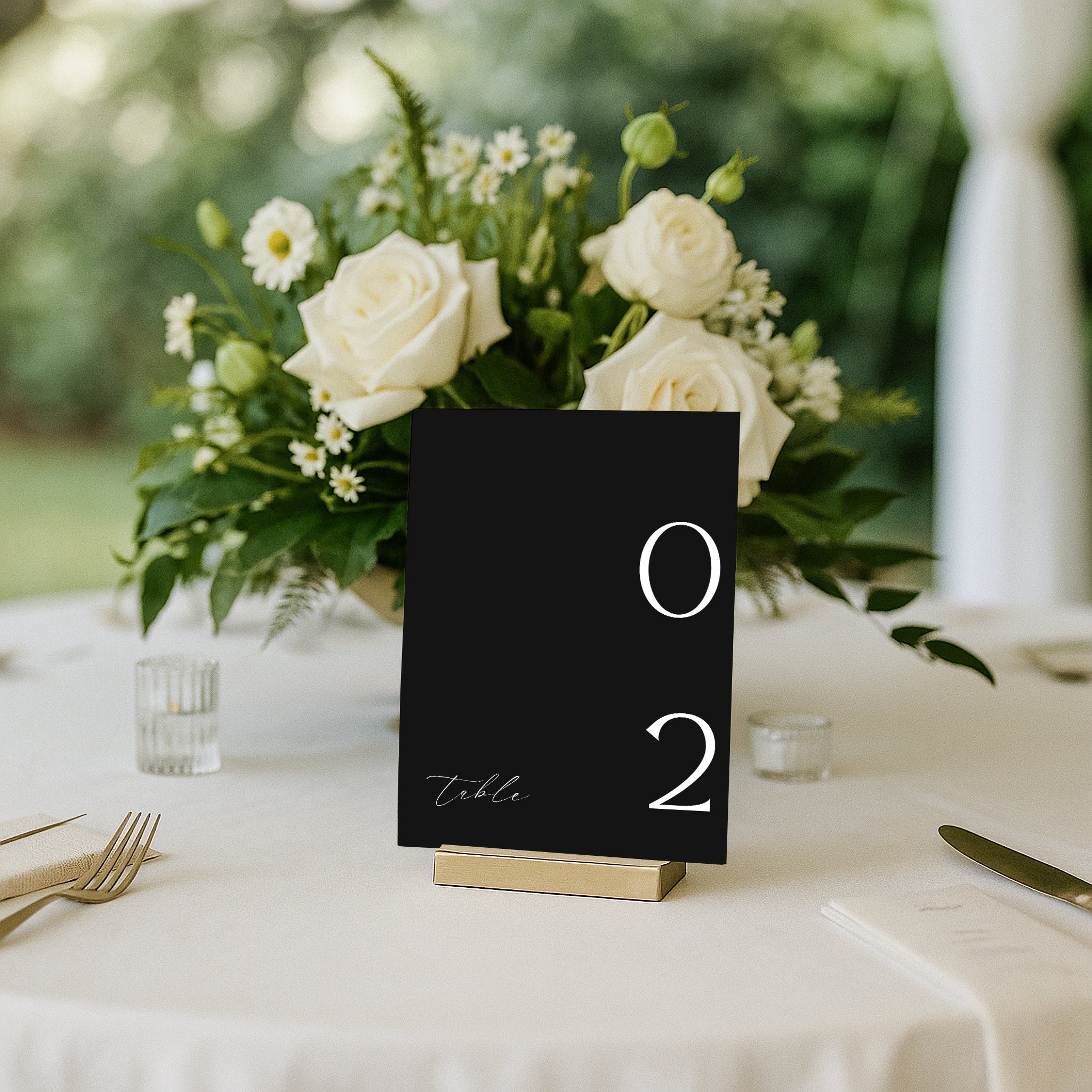 Flavinda Acrylic Table Numbers