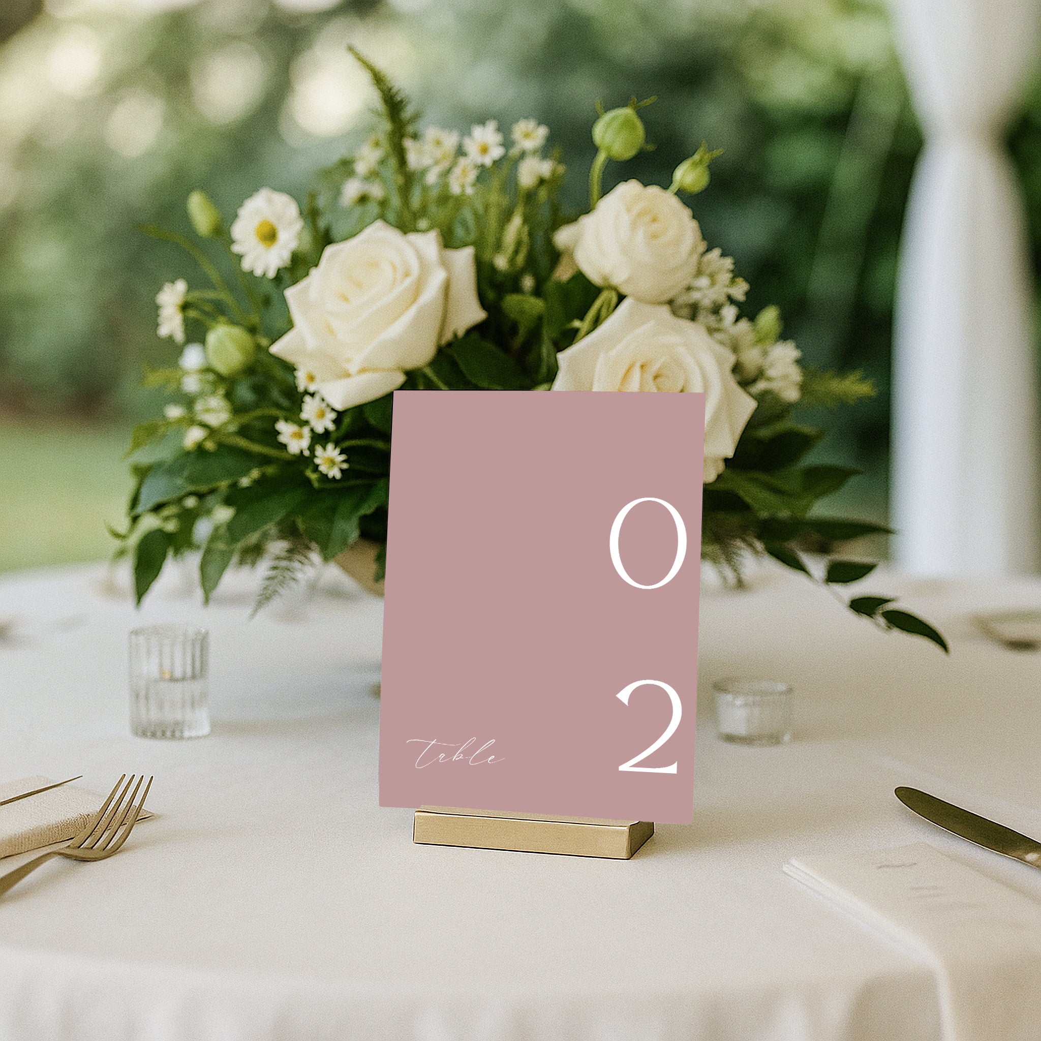 Flavinda Acrylic Table Numbers