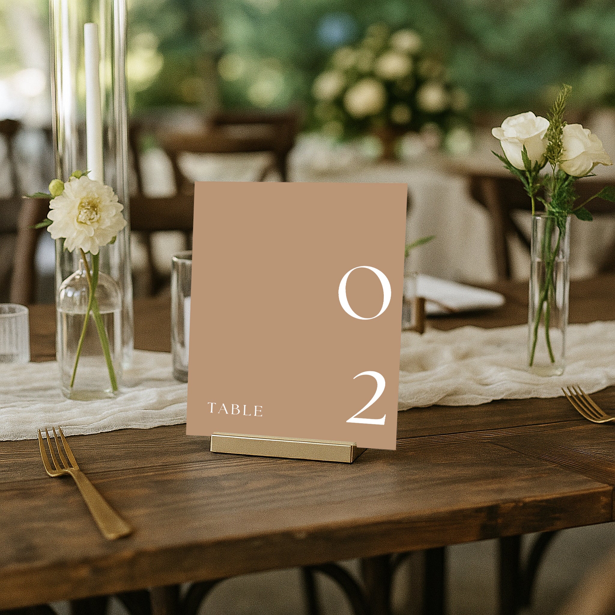 The Seasons Acrylic Table Numbers