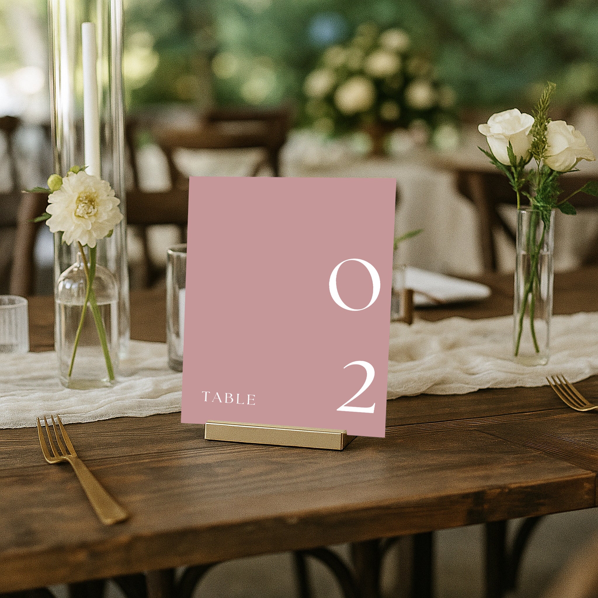 The Seasons Acrylic Table Numbers