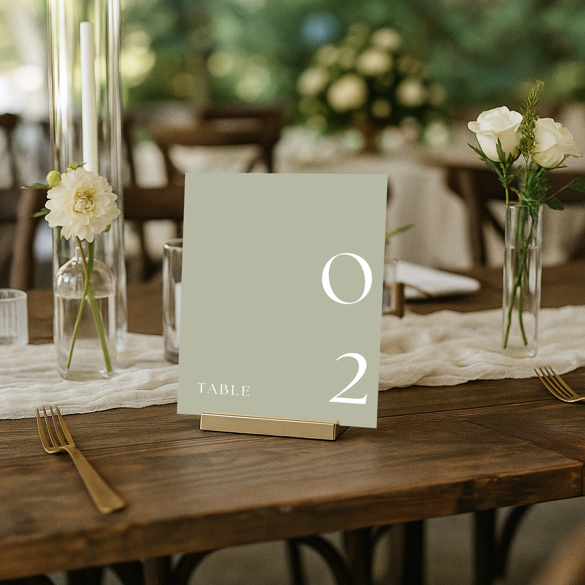 The Seasons Acrylic Table Numbers