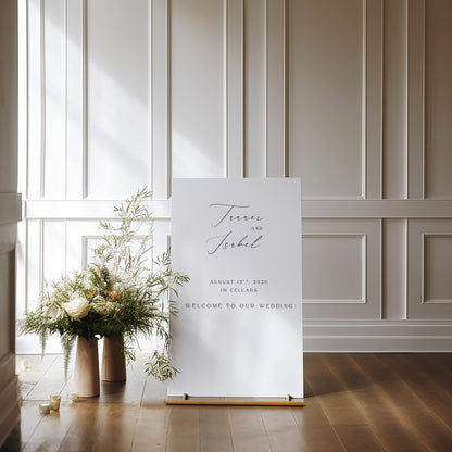 Flavinda Acrylic Welcome Sign