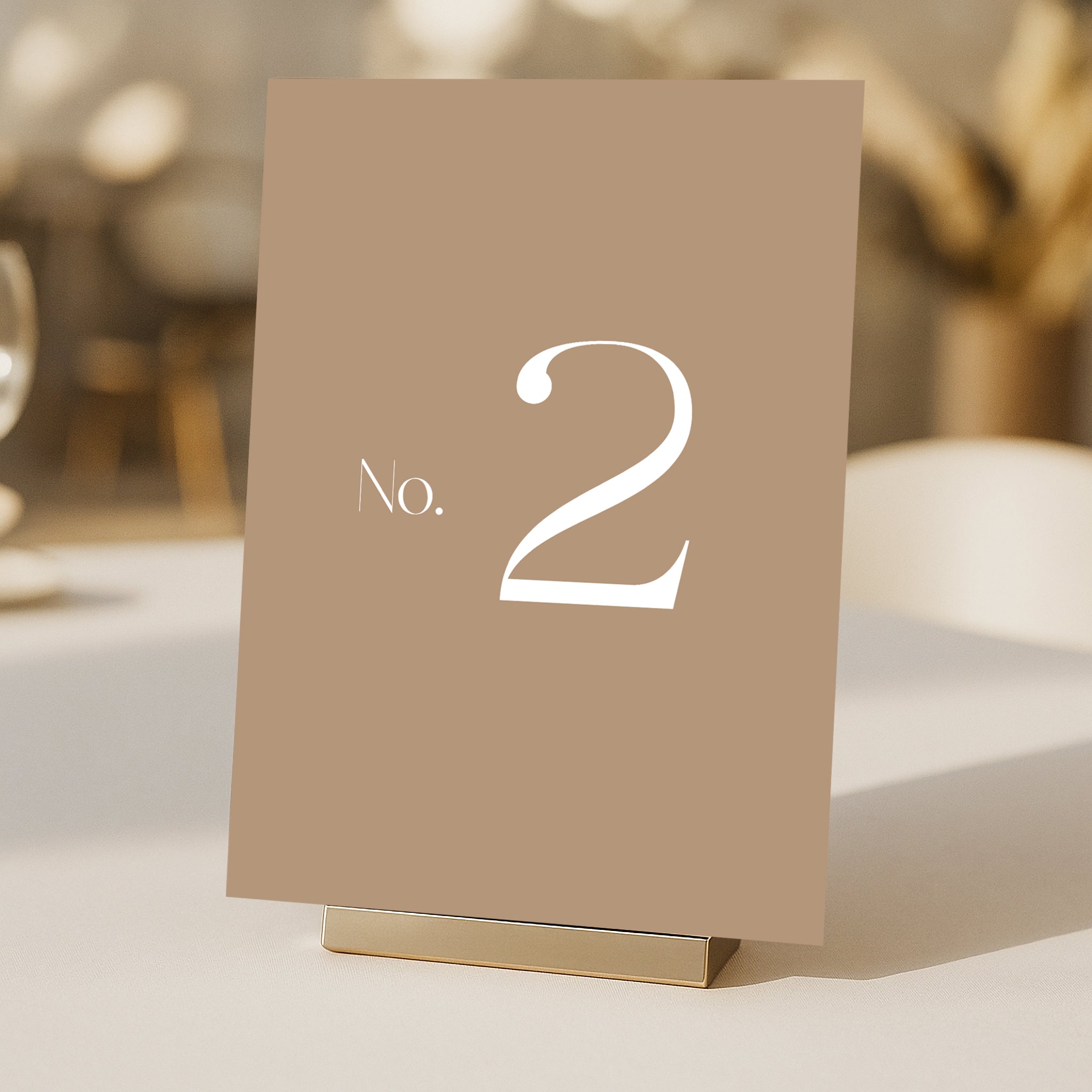 Cigatte Acrylic Table Number