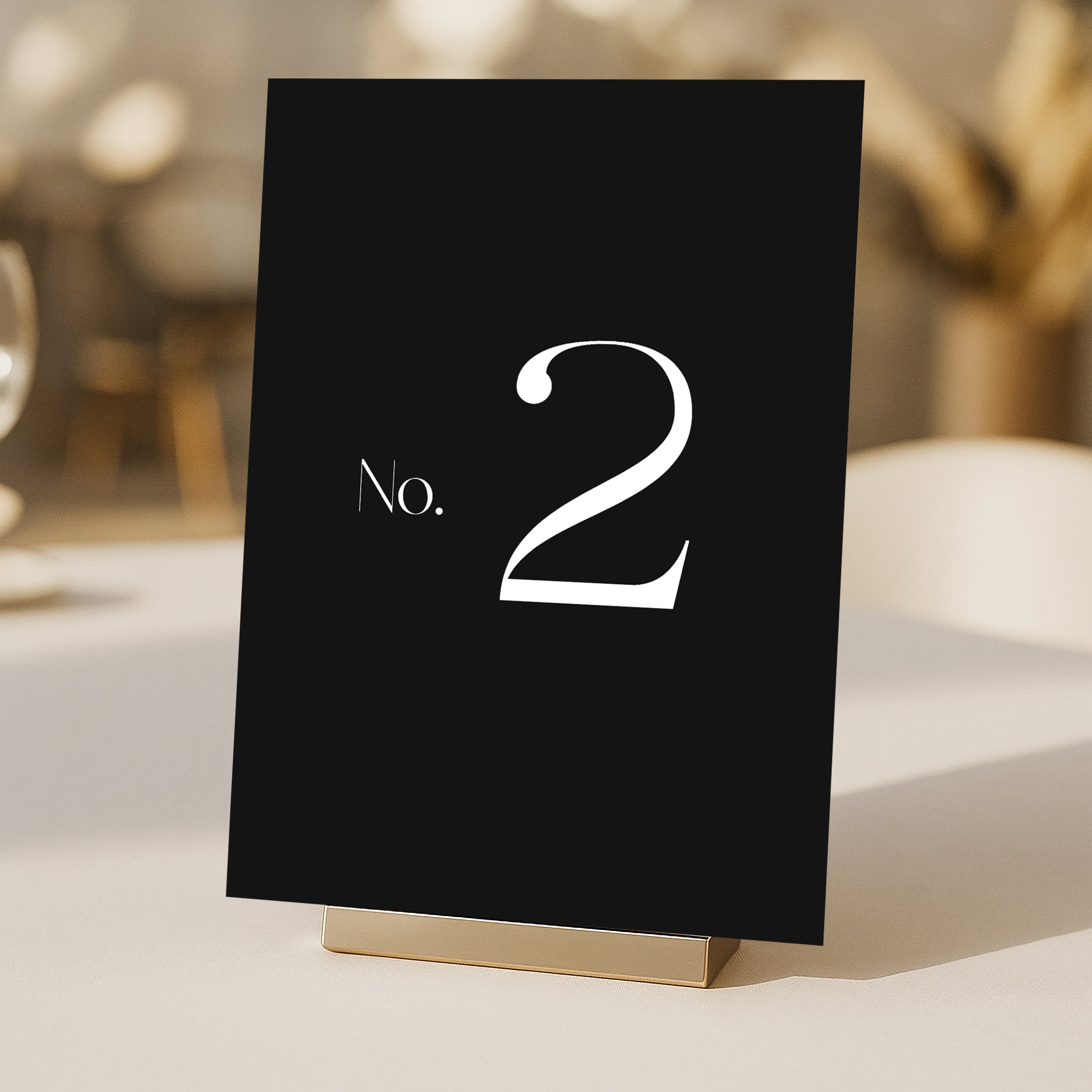 Cigatte Acrylic Table Number
