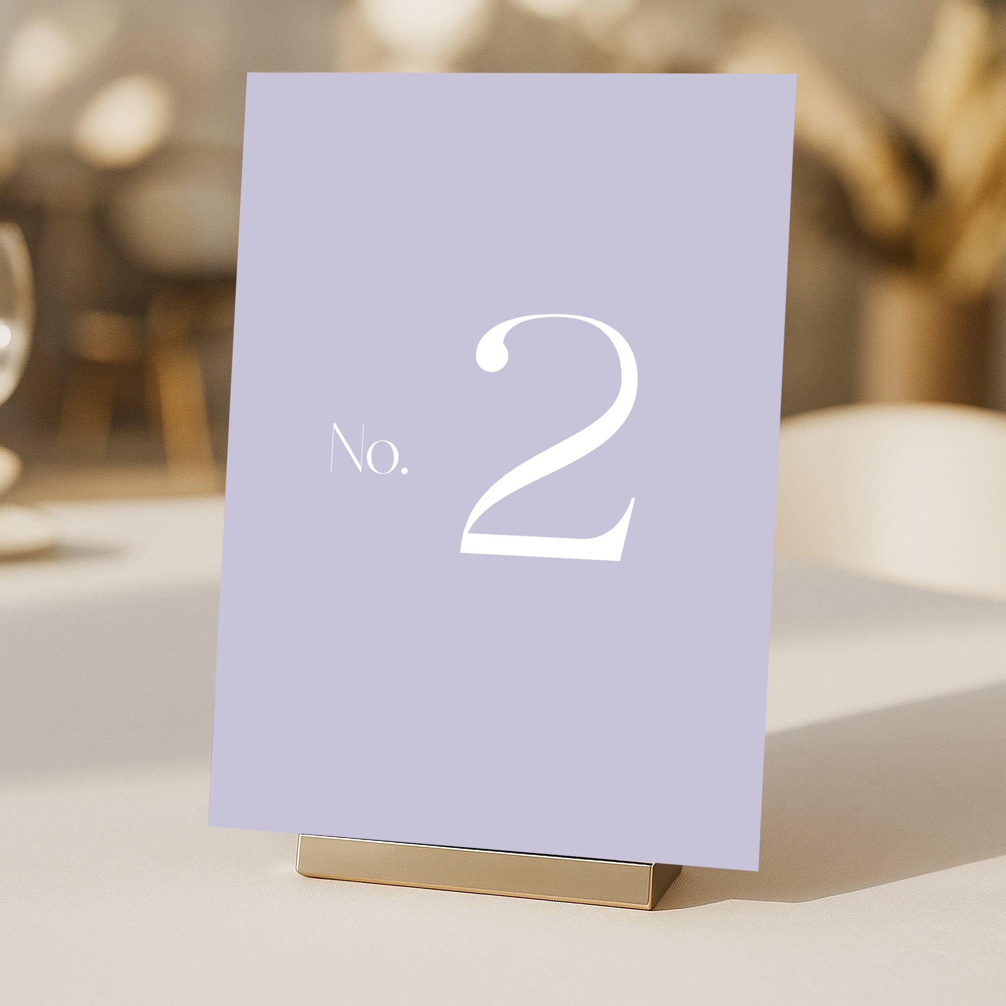 Cigatte Acrylic Table Number