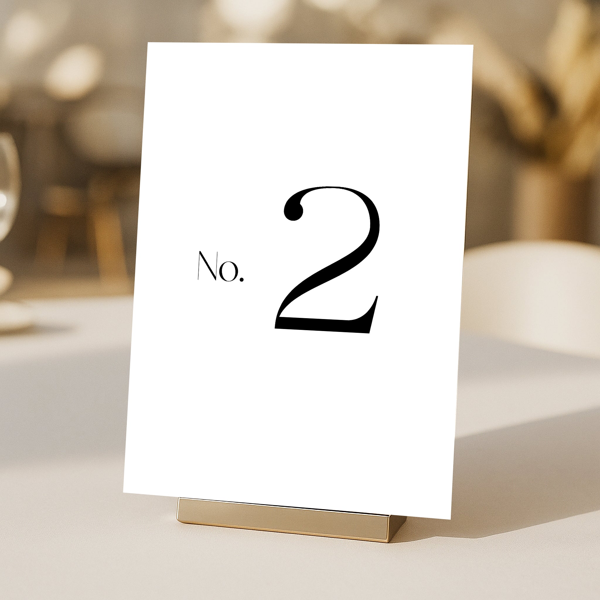 Cigatte Acrylic Table Number