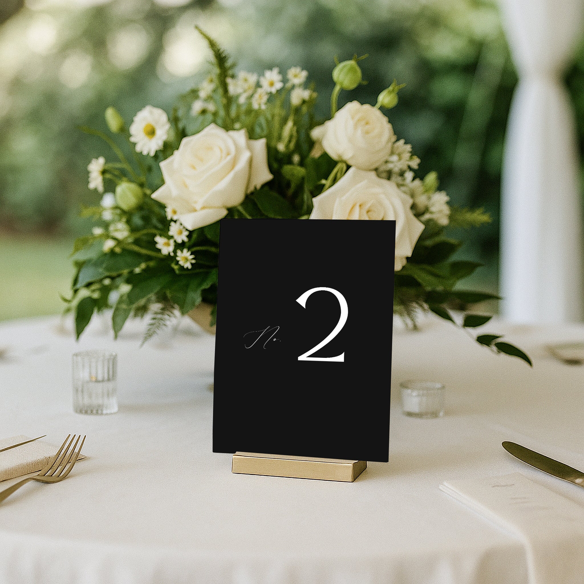Flavinda Acrylic Table Numbers