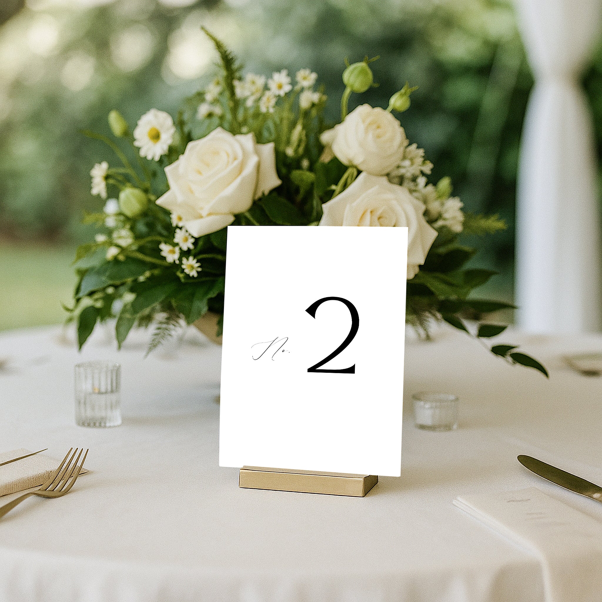 Flavinda Acrylic Table Numbers
