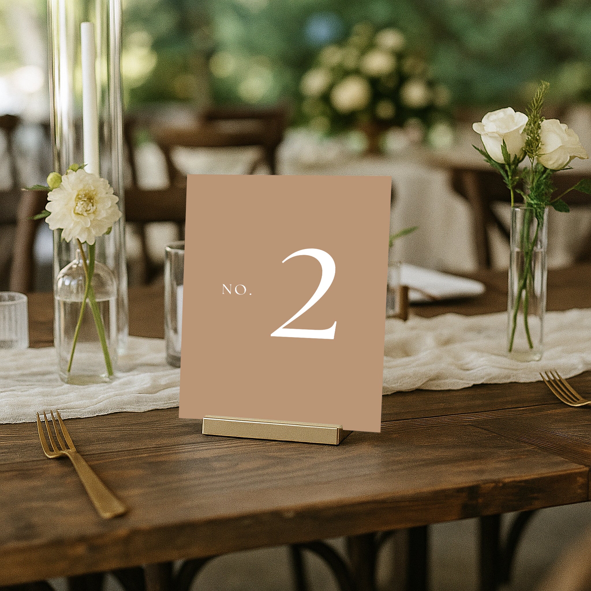 The Seasons Acrylic Table Numbers