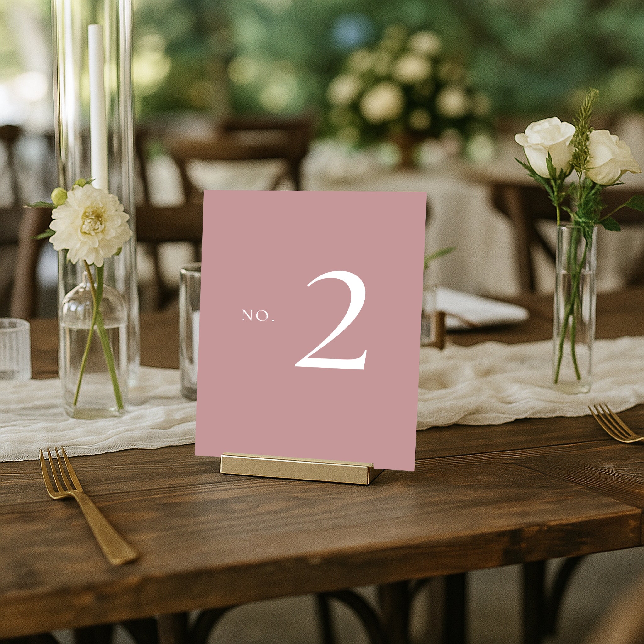 The Seasons Acrylic Table Numbers