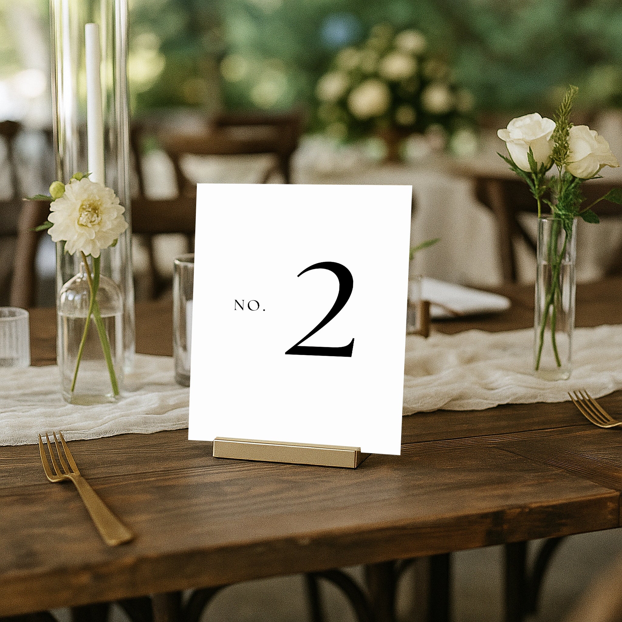 The Seasons Acrylic Table Numbers